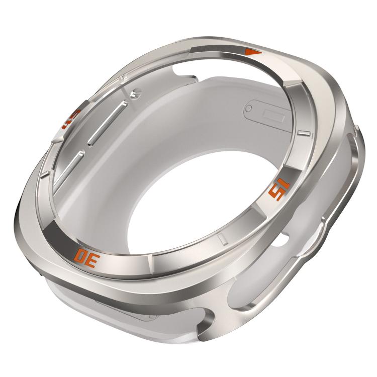 Time Pattern Metal Aluminium Alloy PC Watch Protective Cover, For Samsung Galaxy Watch Ultra 47mm