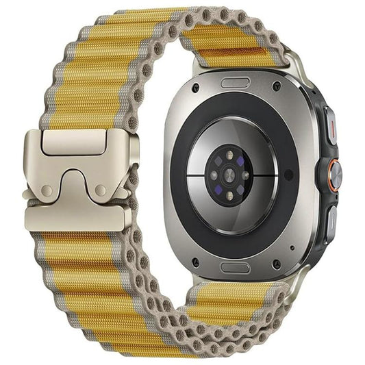 Parachute Buckle Off Road Wide Ribbed Nylon Watch Band, For Samsung Galaxy Watch Ultra 47mm / Ultra 2025