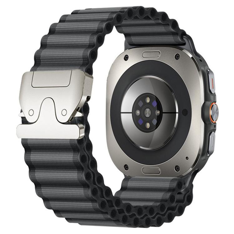 Parachute Buckle Off Road Wide Ribbed Nylon Watch Band, For Samsung Galaxy Watch Ultra 47mm / Ultra 2025