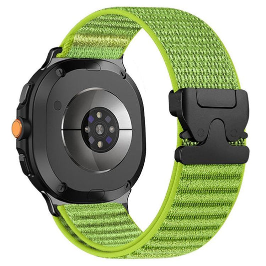 Parachute Buckle Mountain Pattern Woven Nylon Metal Tip Watch Band, For Samsung Galaxy Watch8 / Watch8 Classic