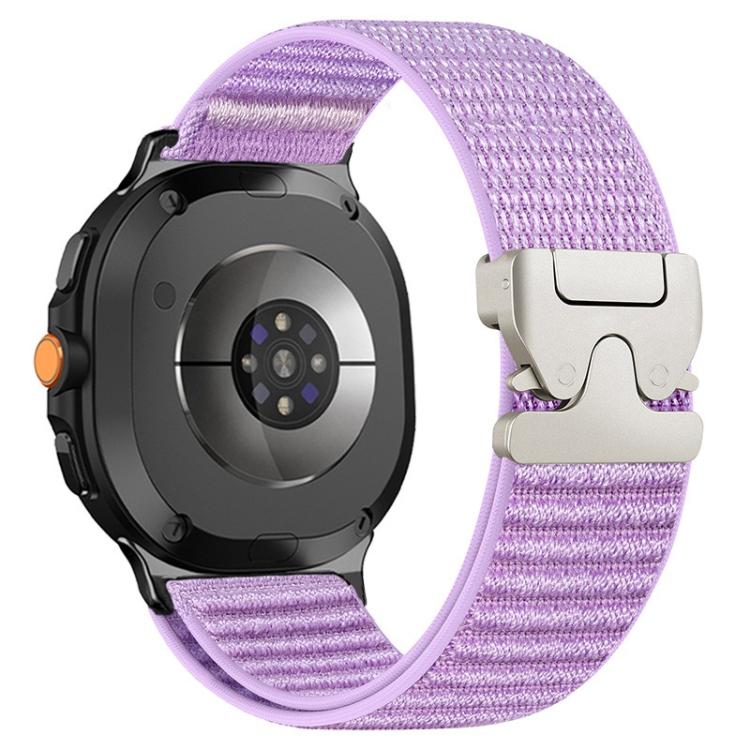 Parachute Buckle Mountain Pattern Woven Nylon Metal Tip Watch Band, For Samsung Galaxy Watch8 / Watch8 Classic