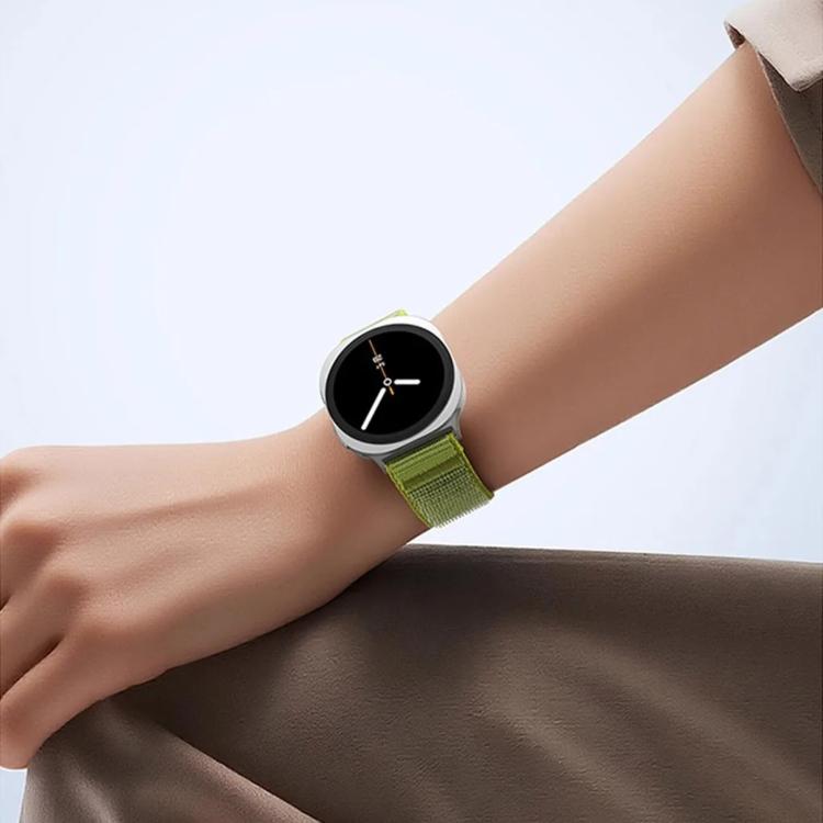 Parachute Buckle Mountain Pattern Woven Nylon Metal Tip Watch Band, For Samsung Galaxy Watch8 / Watch8 Classic