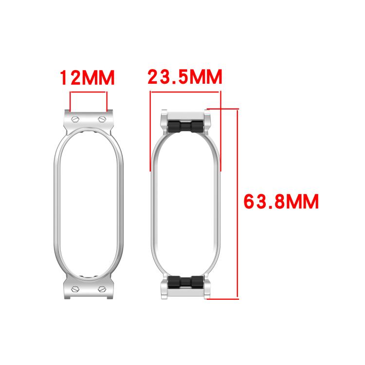 Zinc Alloy Watch Frame Metal Watch Protective Case, For PLAUD NotePin S AI