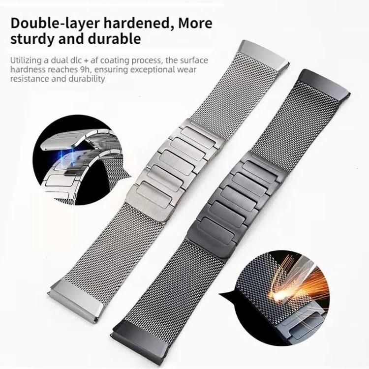 Press Button Seamless Interface I-shaped Magnetic Stainless Steel Watch Band, For Huawei Watch GT 6 Pro