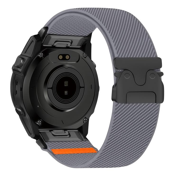 Parachute Buckle Diagonal Weave Stretch Nylon Watch Band, For Gamin 26mm, For Gamin 22mm, For Gamin 20mm