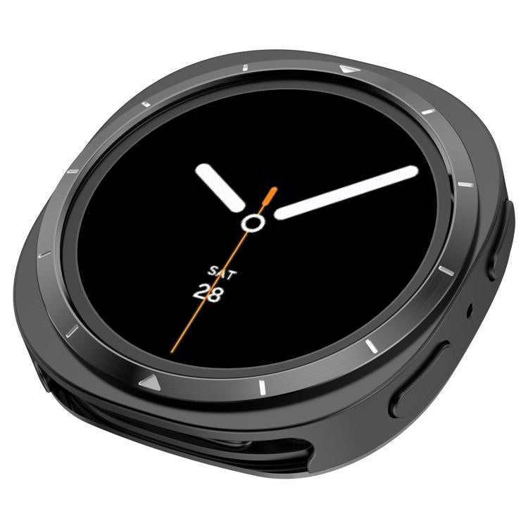 Metal Frame PC Back Cover Watch Protective Case, For Samsung Galaxy Watch8 44mm, For Samsung Galaxy Watch8 40mm