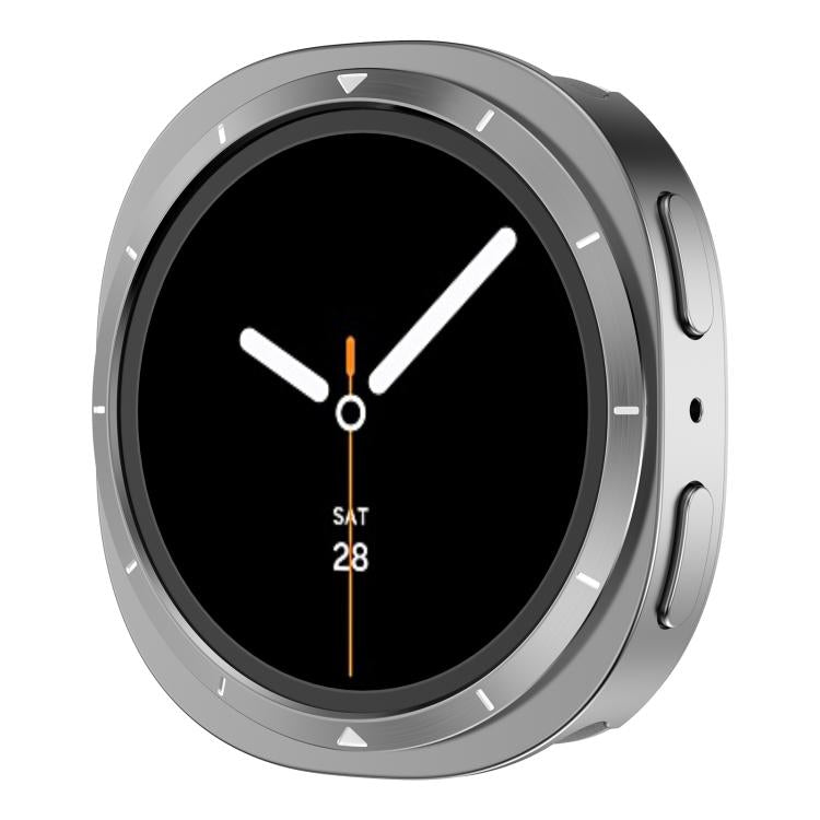 Metal Frame PC Back Cover Watch Protective Case, For Samsung Galaxy Watch8 44mm, For Samsung Galaxy Watch8 40mm