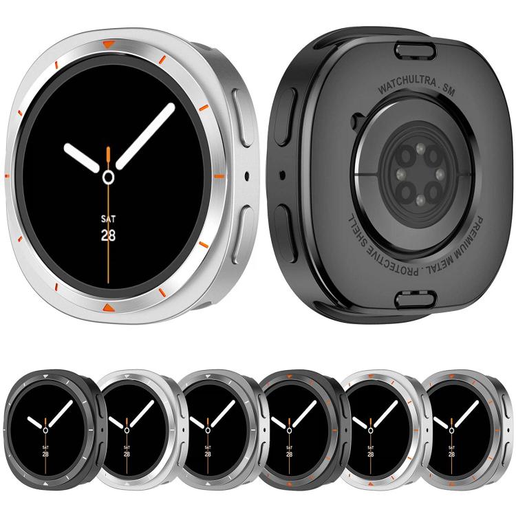 Metal Frame PC Back Cover Watch Protective Case, For Samsung Galaxy Watch8 44mm, For Samsung Galaxy Watch8 40mm