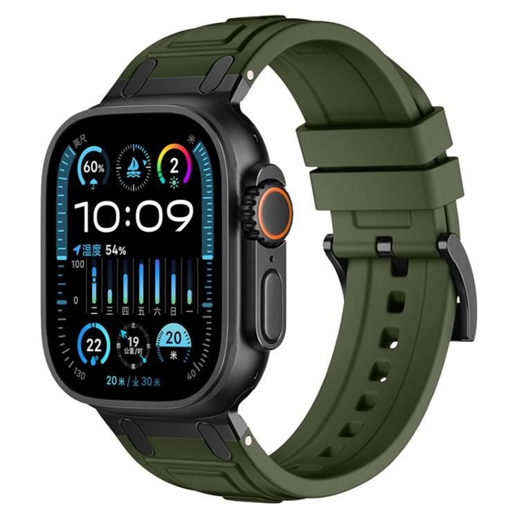 Triple-Layer Armour Silicone Watch Band, For Apple Watch 49mm / 46mm / 45mm / 44mm, For Apple Watch 42mm / 41mm / 40mm / 38mm