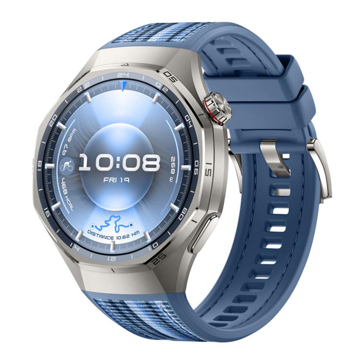 Push Button Composite Nylon Silicone Watch Band, For Huawei Watch GT 6 Pro