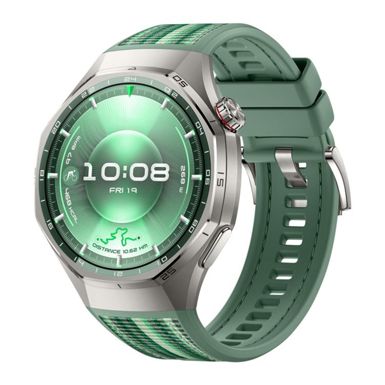 Push Button Composite Nylon Silicone Watch Band, For Huawei Watch GT 6 Pro