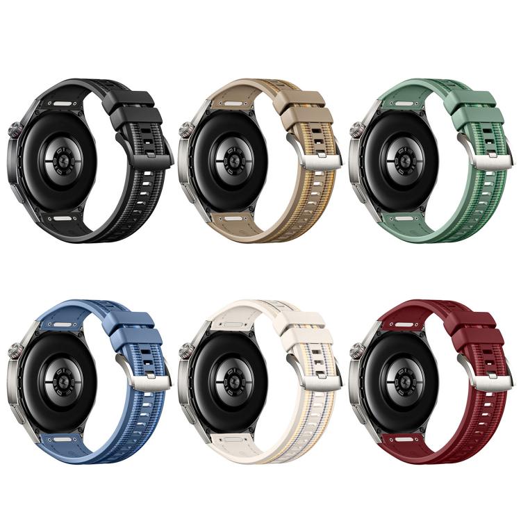 Push Button Composite Nylon Silicone Watch Band, For Huawei Watch GT 6 Pro
