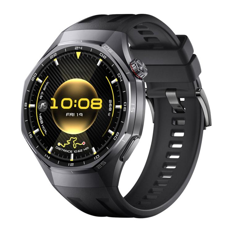 Push Button Single Color Silicone Watch Band, For Huawei Watch GT 6 Pro
