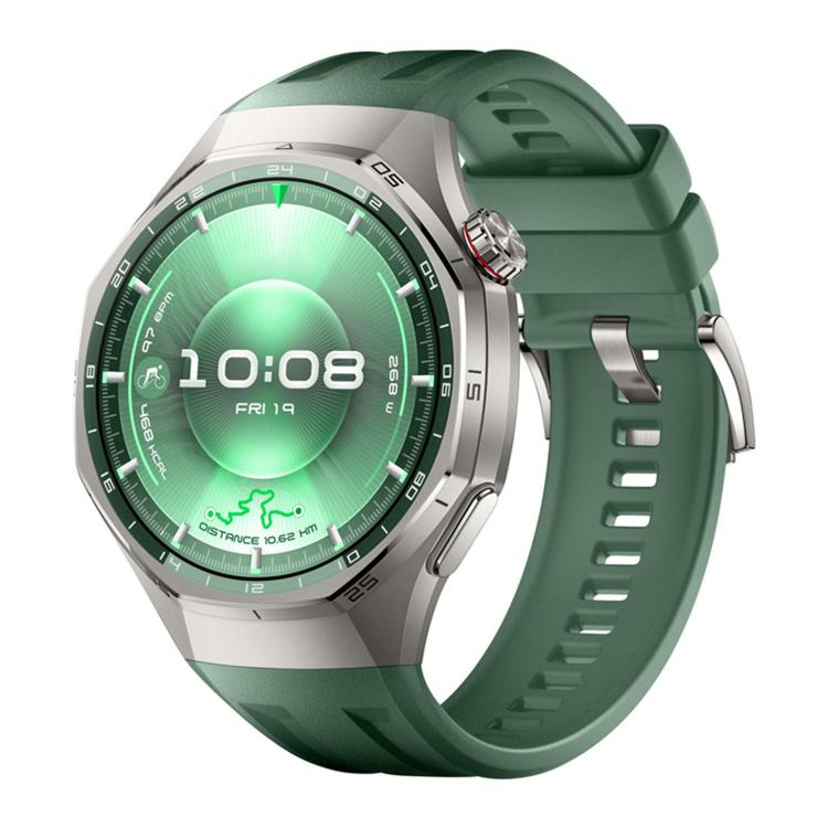 Push Button Single Color Silicone Watch Band, For Huawei Watch GT 6 Pro