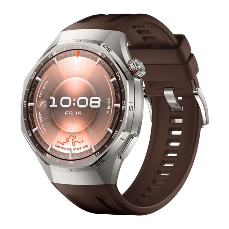 Push Button Single Color Silicone Watch Band, For Huawei Watch GT 6 Pro