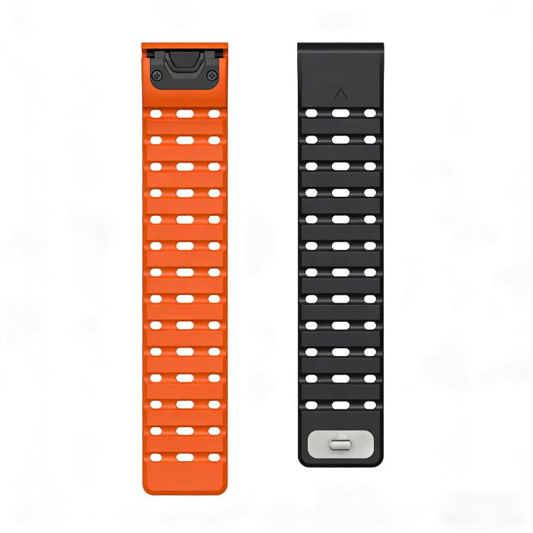 Quick Release Stud Buckle Magnetic Silicone Watch Band, For Garmin 22mm