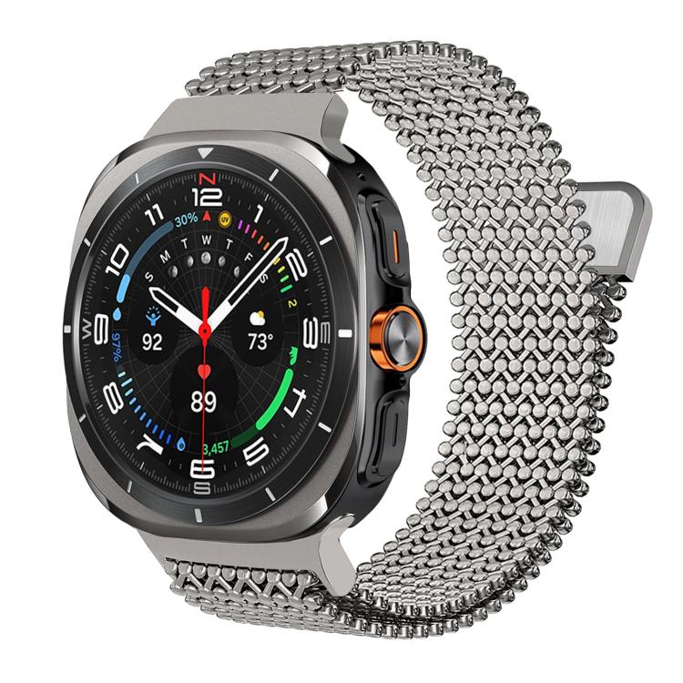 Breathable Stainless Steel Magnetic Watch Band, For Samsung Galaxy Watch Ultra / Ultra 2025, For Samsung Galaxy Watch8 / Watch8 Calssic