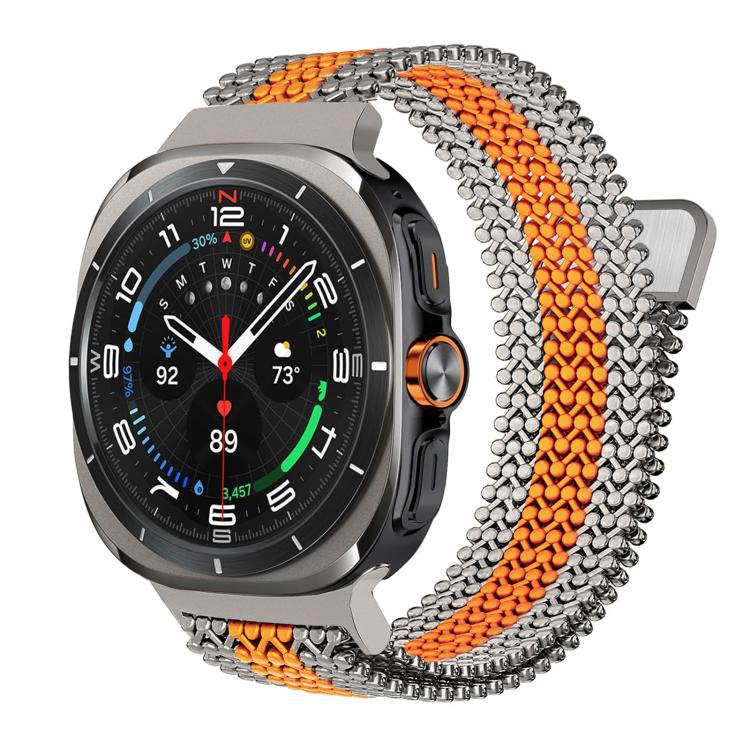 Breathable Stainless Steel Magnetic Watch Band, For Samsung Galaxy Watch Ultra / Ultra 2025, For Samsung Galaxy Watch8 / Watch8 Calssic