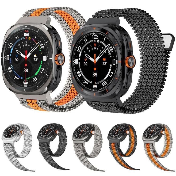 Breathable Stainless Steel Magnetic Watch Band, For Samsung Galaxy Watch Ultra / Ultra 2025, For Samsung Galaxy Watch8 / Watch8 Calssic