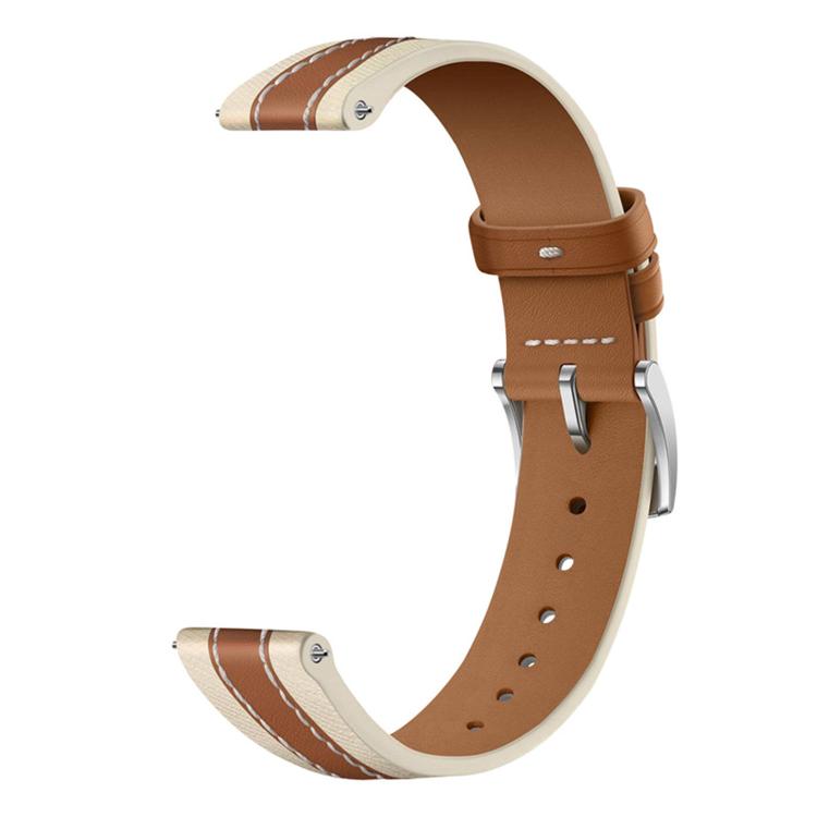 Composite Stitching Genuine Leather Watch Band, For Huawei Band 10 / 9 / 8