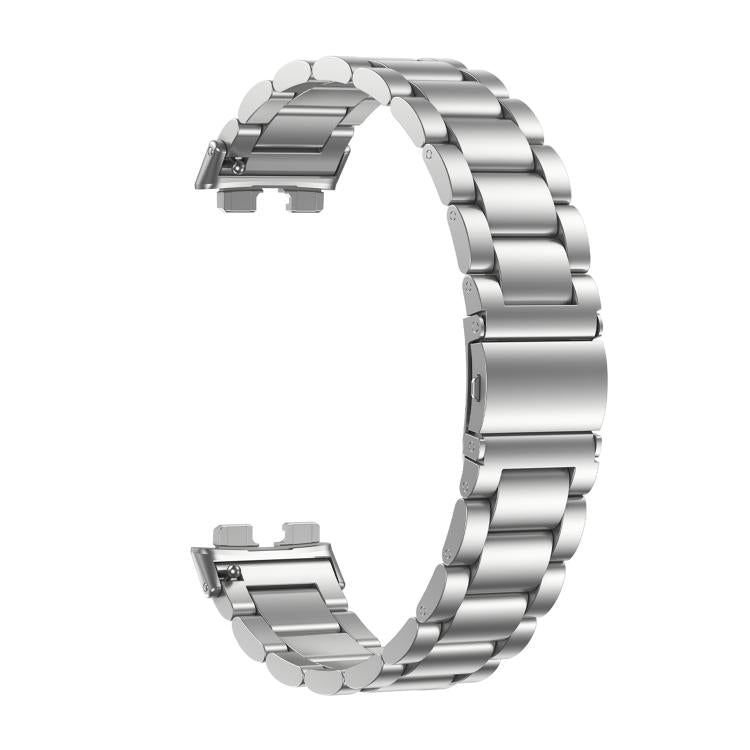 Three Beads Stainless Steel Metal Watch Band, For Huawei Band 11 / Band 11 Pro