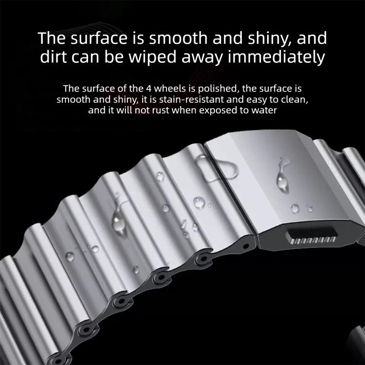 Ocean Wave Texture Magnetic Clasp Stainless Steel Watch Band, For Samsung Galaxy Watch Ultra 2025 / Ultra 47mm