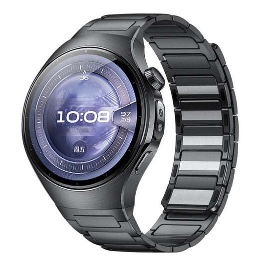 Press Button Interface Magnetic I-Shaped Stainless Steel Watch Band, For Huawei Watch 5 46mm