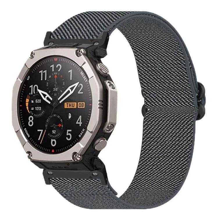 Butterfly Slide Clasp 26mm Elastic Nylon Watch Band, For Amazfit T-Rex Ultra 2