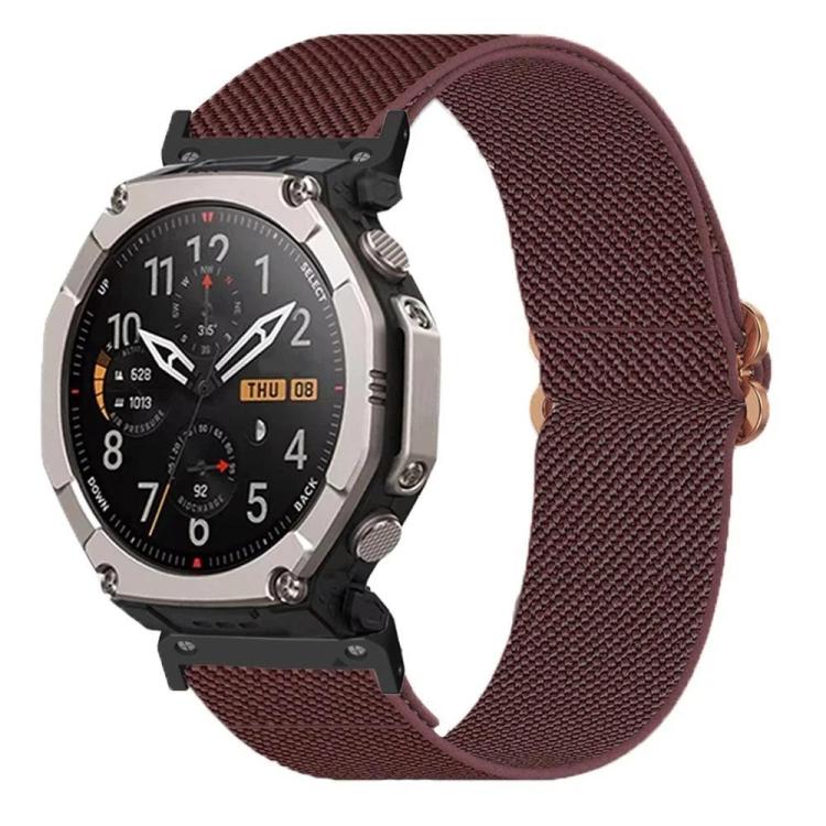 Butterfly Slide Clasp 26mm Elastic Nylon Watch Band, For Amazfit T-Rex Ultra 2