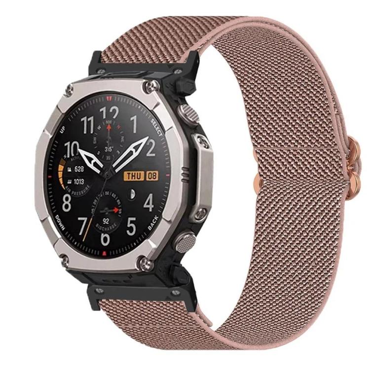 Butterfly Slide Clasp 26mm Elastic Nylon Watch Band, For Amazfit T-Rex Ultra 2