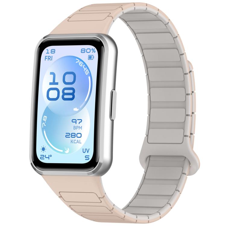 I-Shaped Adjustable Magnetic Silicone Watch Band, For Huawei Band 11 / Band 11 Pro