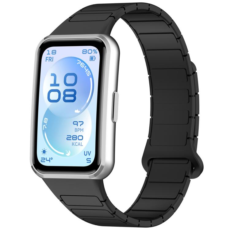 I-Shaped Adjustable Magnetic Silicone Watch Band, For Huawei Band 11 / Band 11 Pro