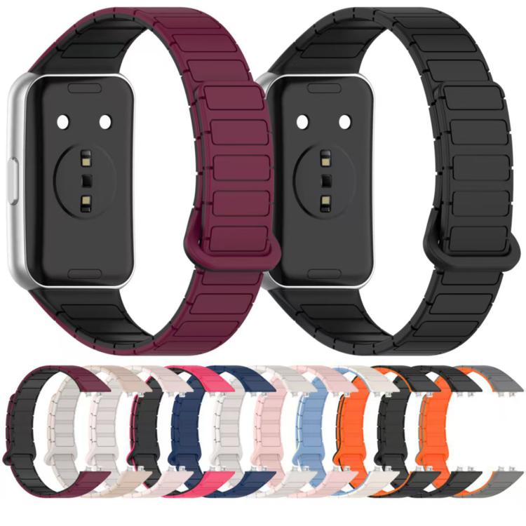 I-Shaped Adjustable Magnetic Silicone Watch Band, For Huawei Band 11 / Band 11 Pro