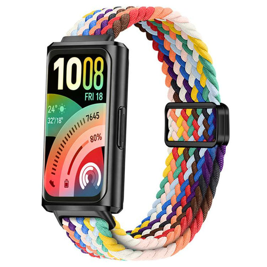 Slide Magnetic Clasp Nylon Woven Loop Watch Band, For Huawei Band 11 / Band 11 Pro