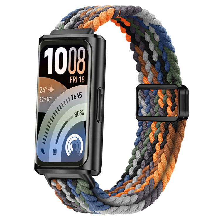 Slide Magnetic Clasp Nylon Woven Loop Watch Band, For Huawei Band 11 / Band 11 Pro
