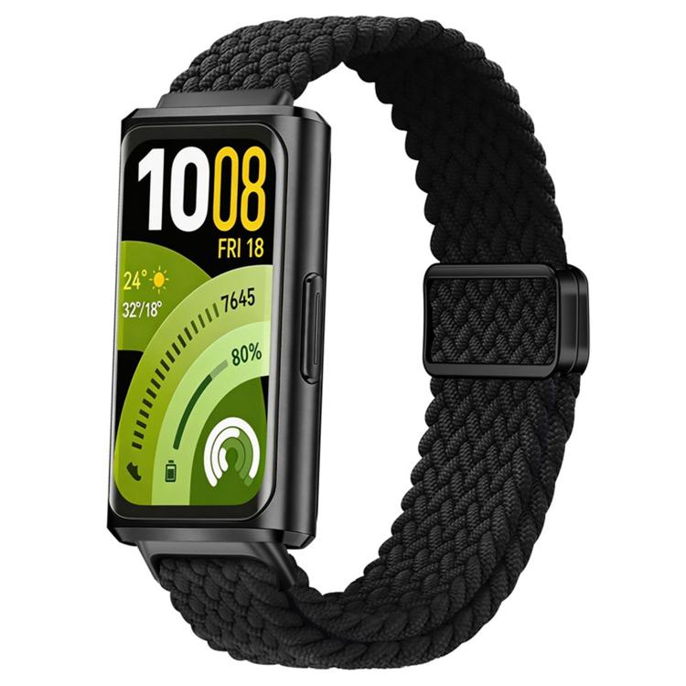 Slide Magnetic Clasp Nylon Woven Loop Watch Band, For Huawei Band 11 / Band 11 Pro