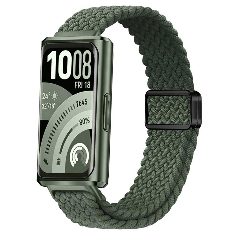 Slide Magnetic Clasp Nylon Woven Loop Watch Band, For Huawei Band 11 / Band 11 Pro