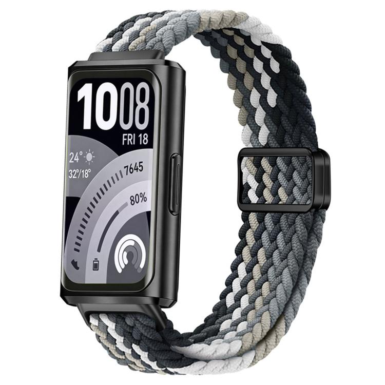 Slide Magnetic Clasp Nylon Woven Loop Watch Band, For Huawei Band 11 / Band 11 Pro