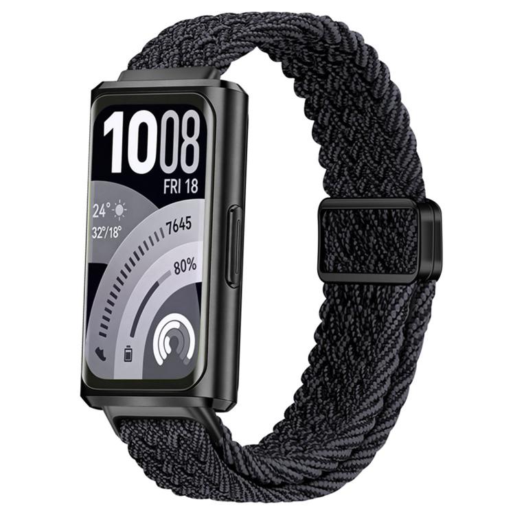 Slide Magnetic Clasp Nylon Woven Loop Watch Band, For Huawei Band 11 / Band 11 Pro