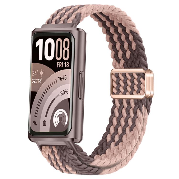 Slide Magnetic Clasp Nylon Woven Loop Watch Band, For Huawei Band 11 / Band 11 Pro