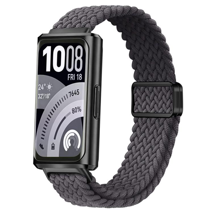 Slide Magnetic Clasp Nylon Woven Loop Watch Band, For Huawei Band 11 / Band 11 Pro