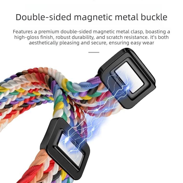 Slide Magnetic Clasp Nylon Woven Loop Watch Band, For Huawei Band 11 / Band 11 Pro