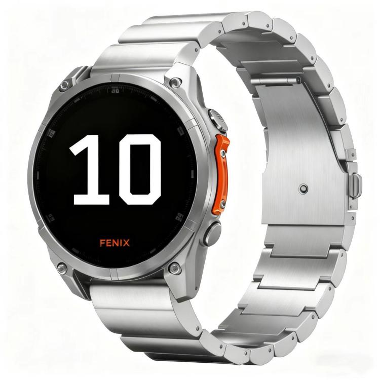 One Beads Flat Button Titanium Alloy Quick Release Watch Band, For Garmin 26mm, For Garmin 22mm