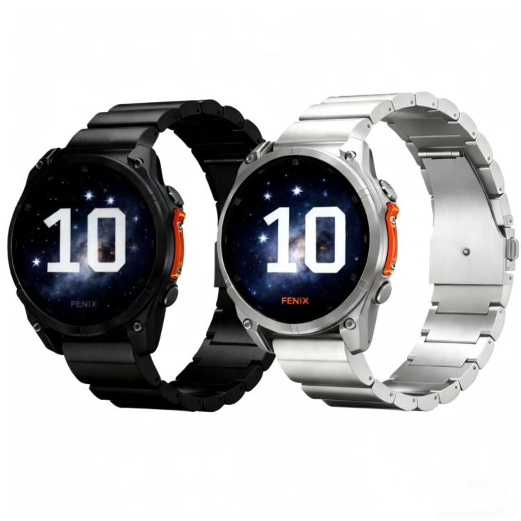 One Beads Flat Button Titanium Alloy Quick Release Watch Band, For Garmin 26mm, For Garmin 22mm