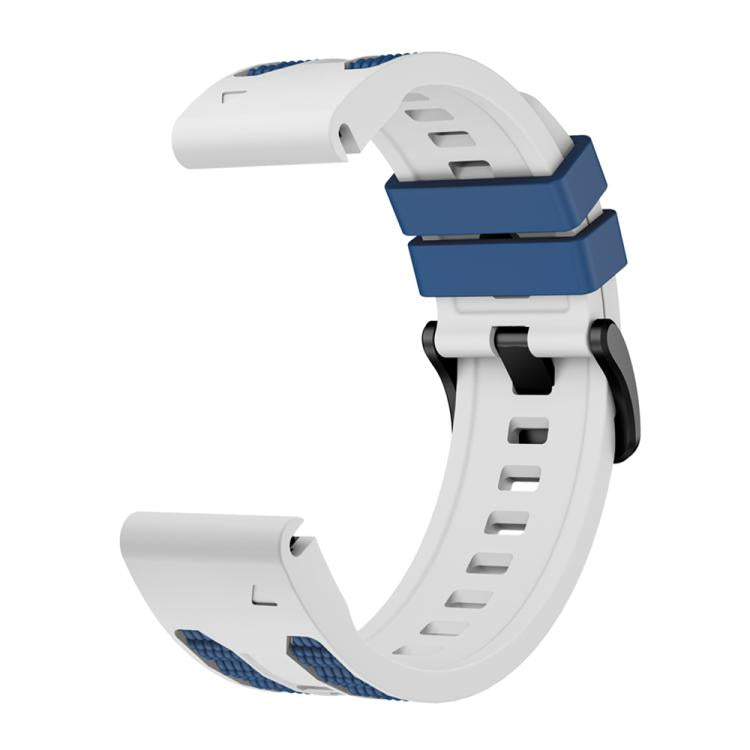 Two Color Matching Sports Silicone Quick Release Watch Band, For Garmin 26mm, For Garmin 22mm
