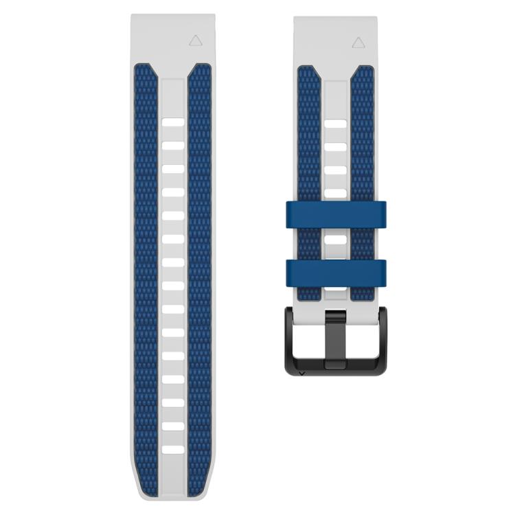 Two Color Matching Sports Silicone Quick Release Watch Band, For Garmin 26mm, For Garmin 22mm