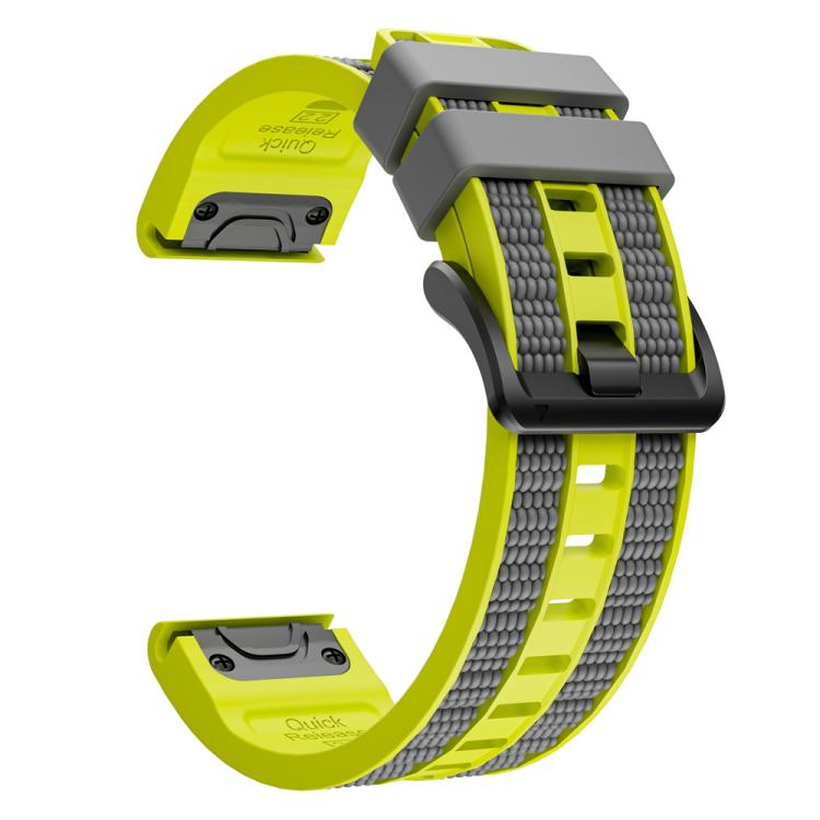 Two Color Matching Sports Silicone Quick Release Watch Band, For Garmin 26mm, For Garmin 22mm
