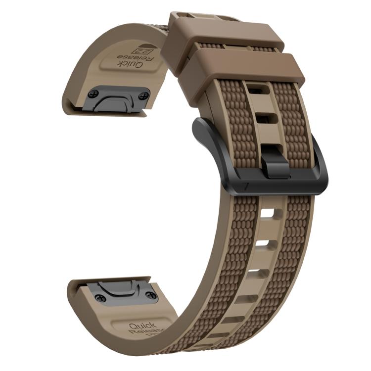 Two Color Matching Sports Silicone Quick Release Watch Band, For Garmin 26mm, For Garmin 22mm