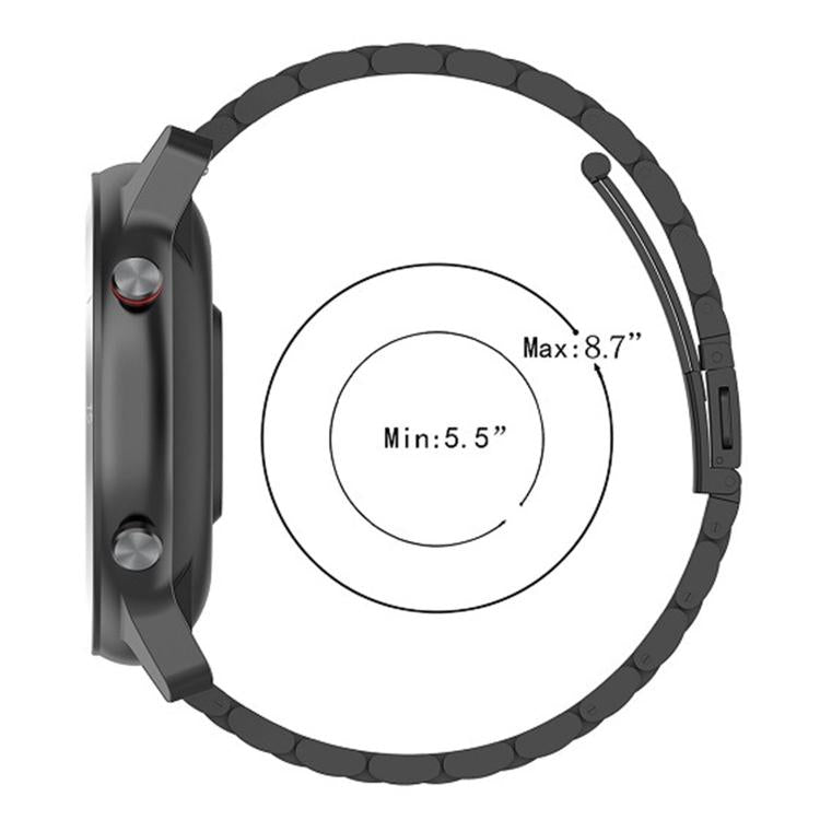 Three Beads Folding Clasp Stainless Steel Watch Band, For Huawei Watch GT Runner 2