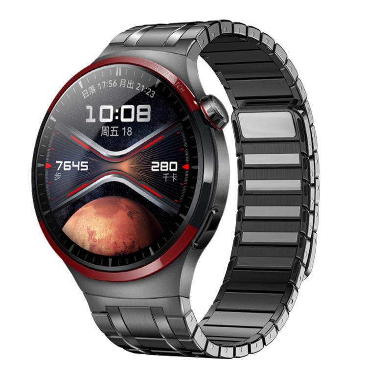 Seamless Press Button AP Style Magnetic Stainless Steel Watch Band, For Huawei Watch 4 Pro